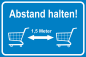 Preview: Hinweisschild  " Abstand halten "